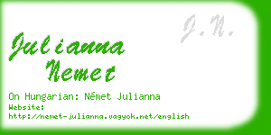 julianna nemet business card