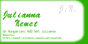 julianna nemet business card